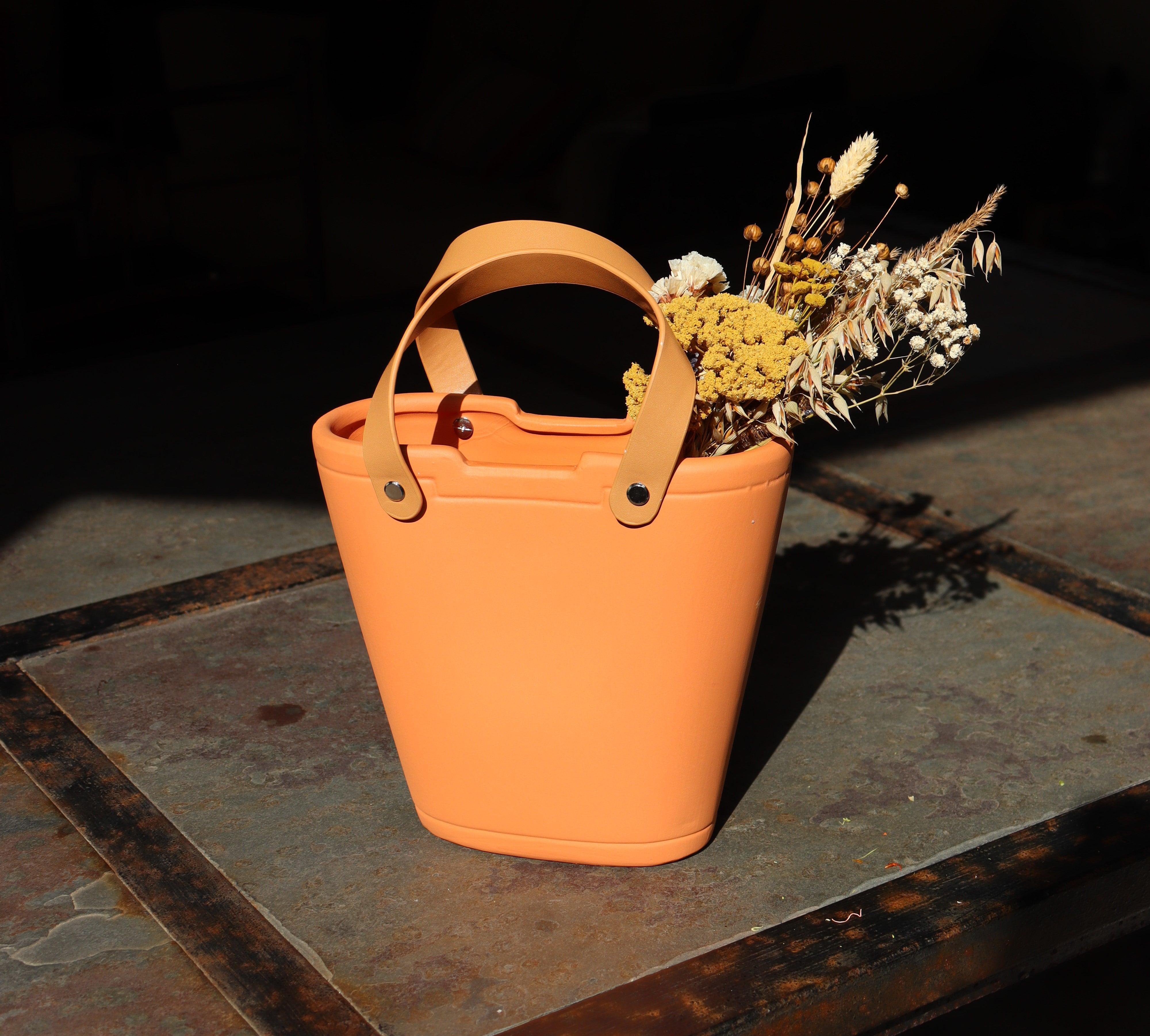 Vase Cabas en céramique - Orange