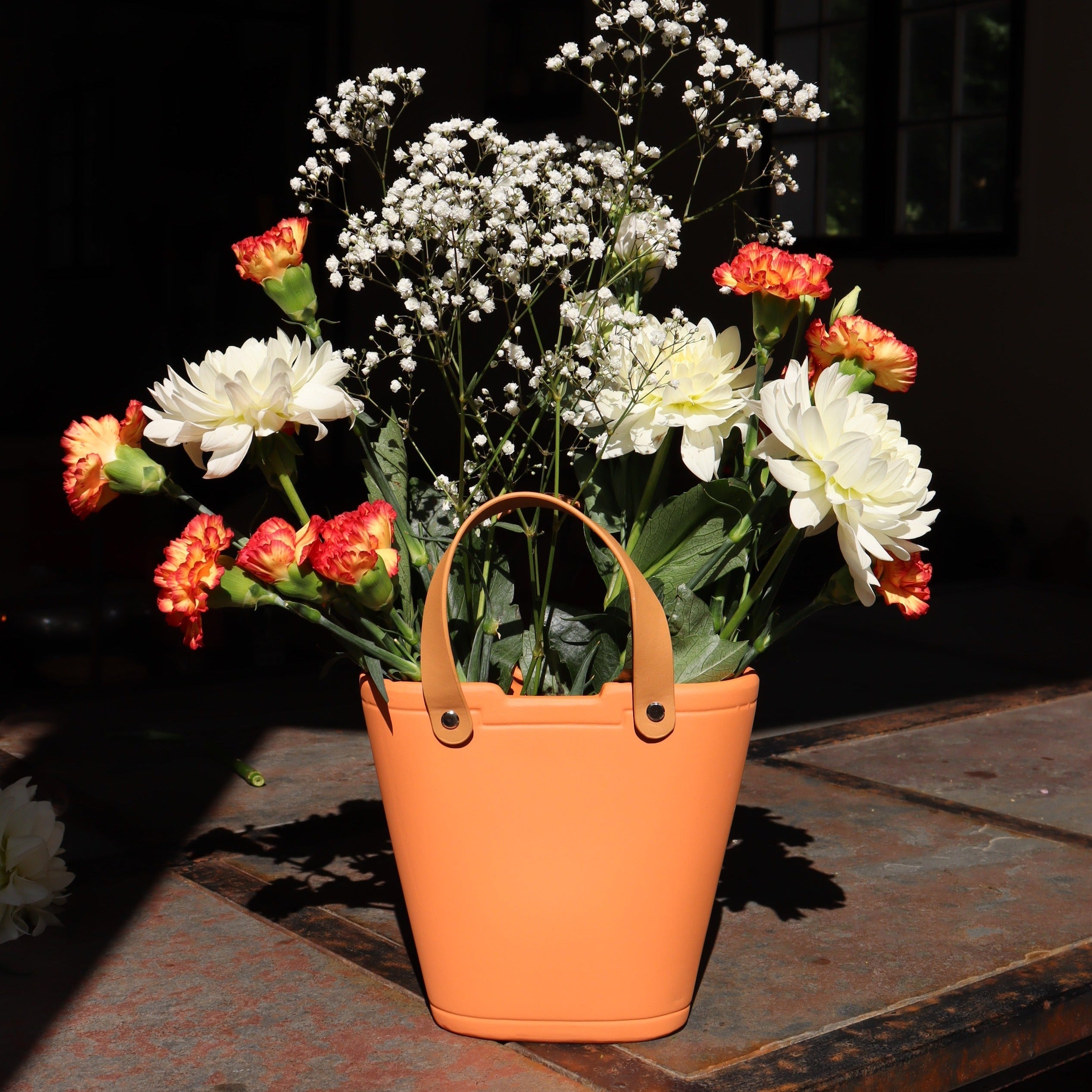 Vase Cabas en céramique - Orange