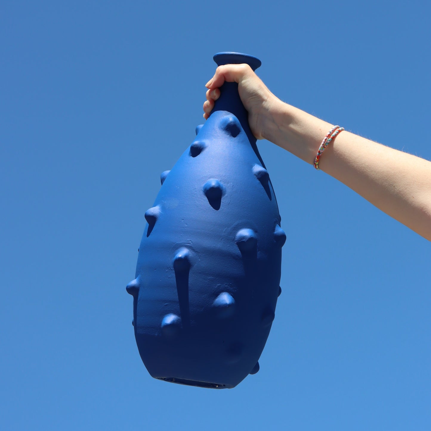 Timgad vase - matt blue