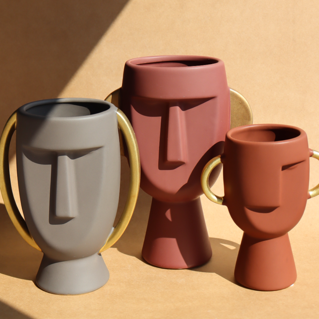 Vase Rings - Céramique Terracotta Grand