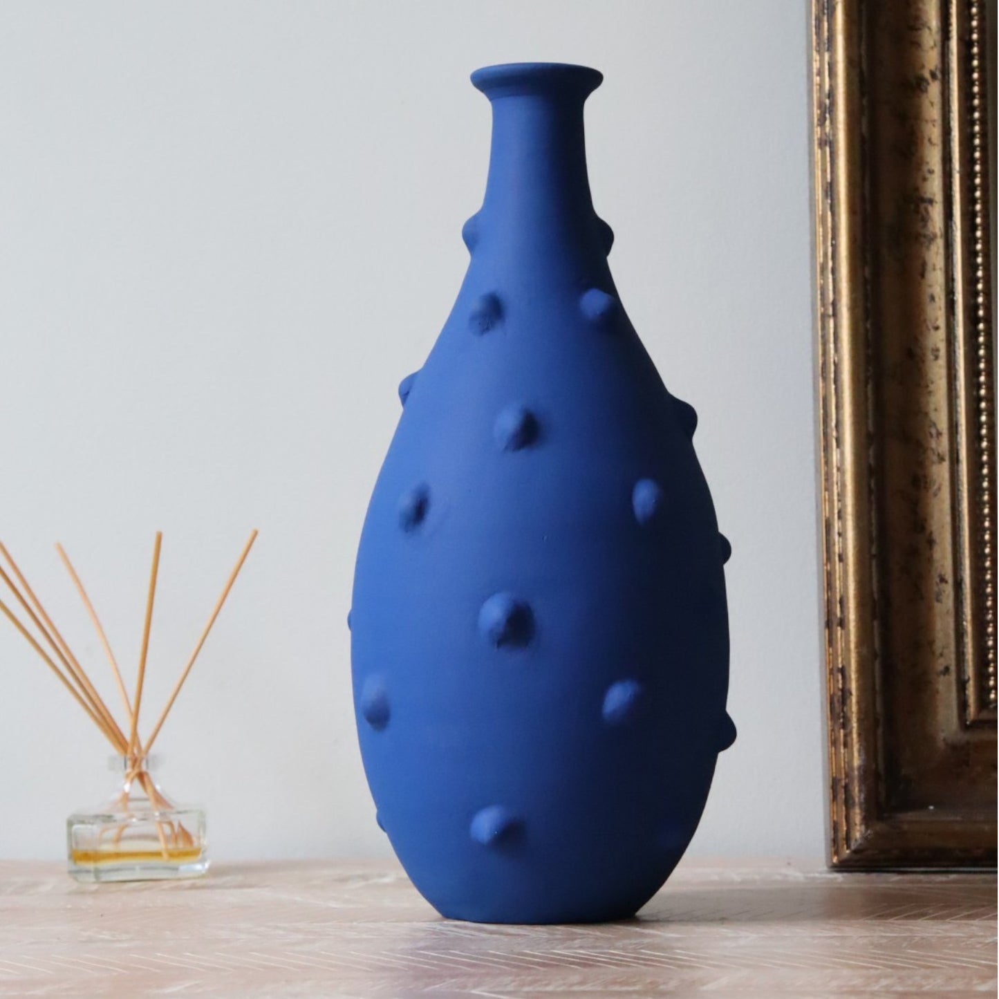Timgad vase - matt blue