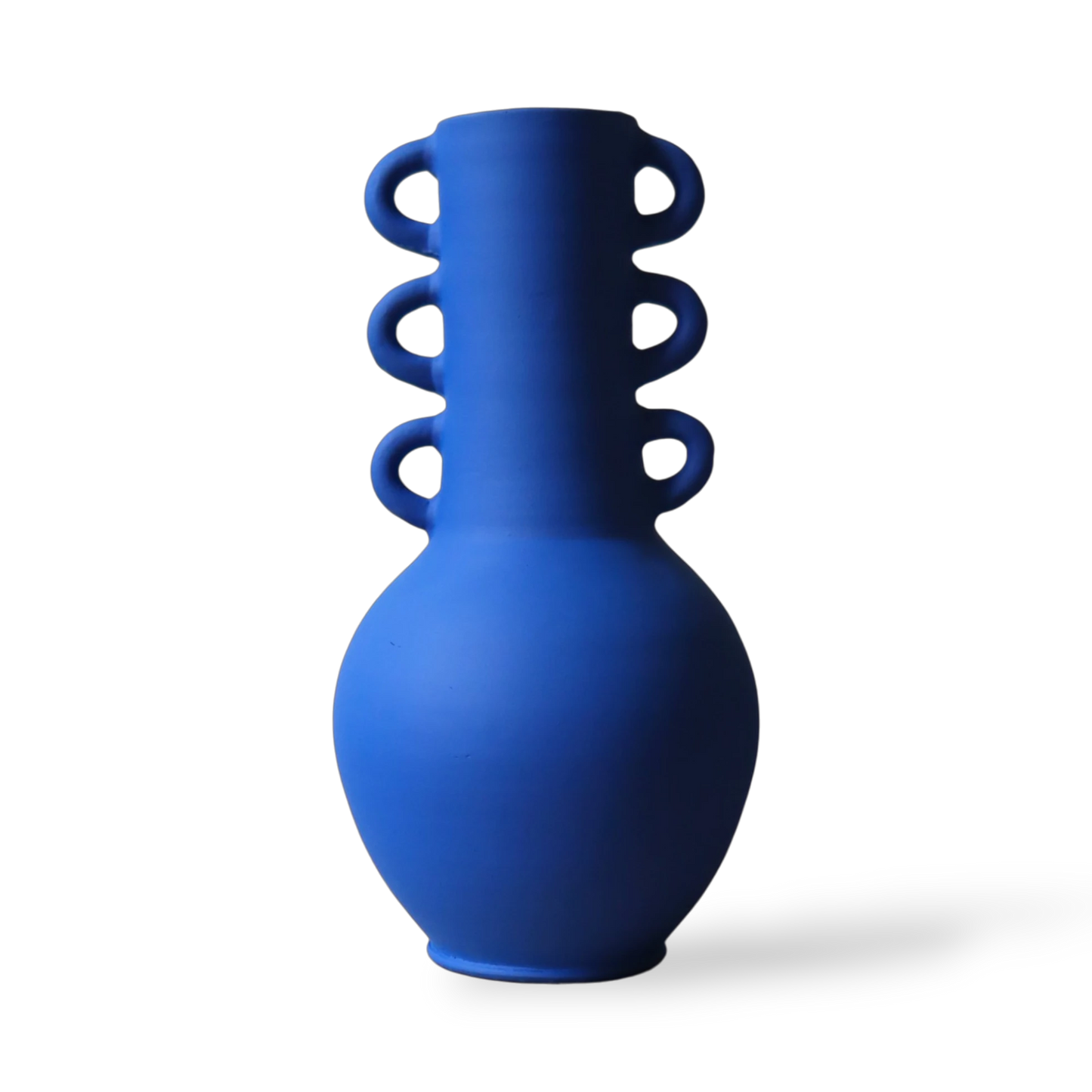 The Triana vase - matt blue