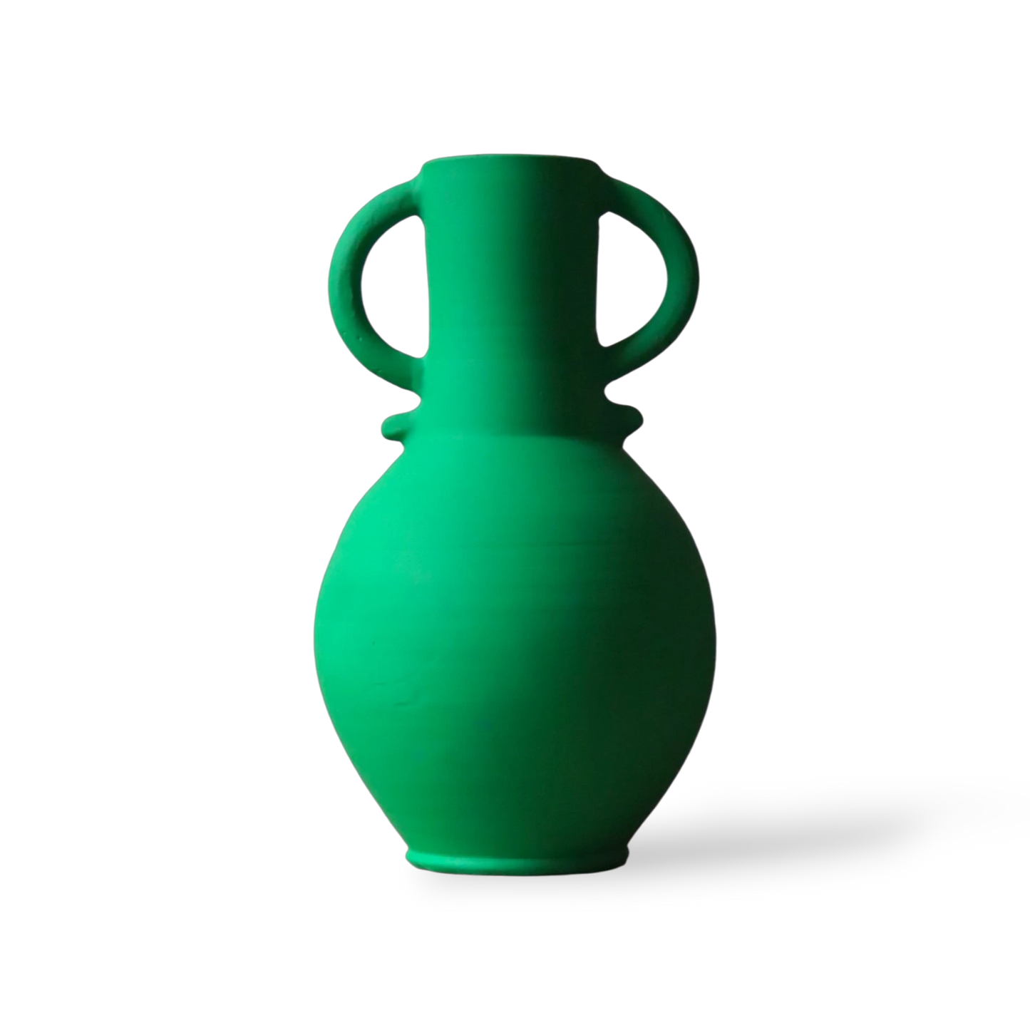 The zilil vase - matt green