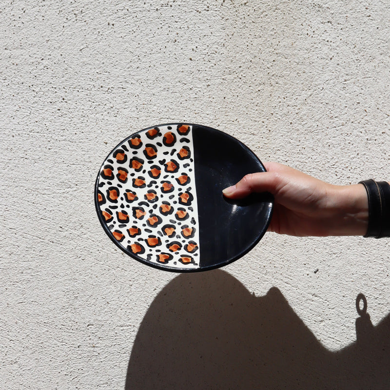 Set Petites assiettes plates Fiera 17,5 cm (x4pcs) – Motifs léopard