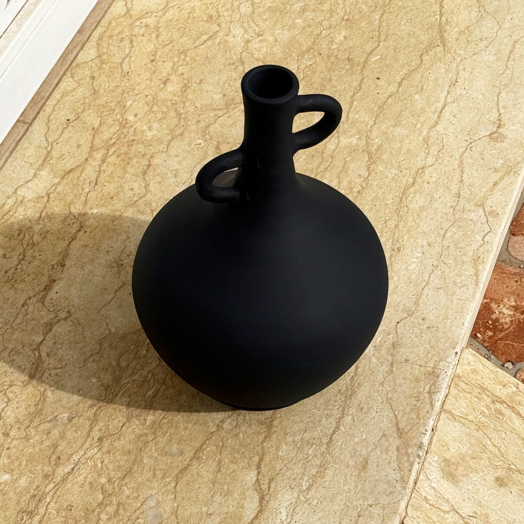 Le Vase Lixus- Noir mat