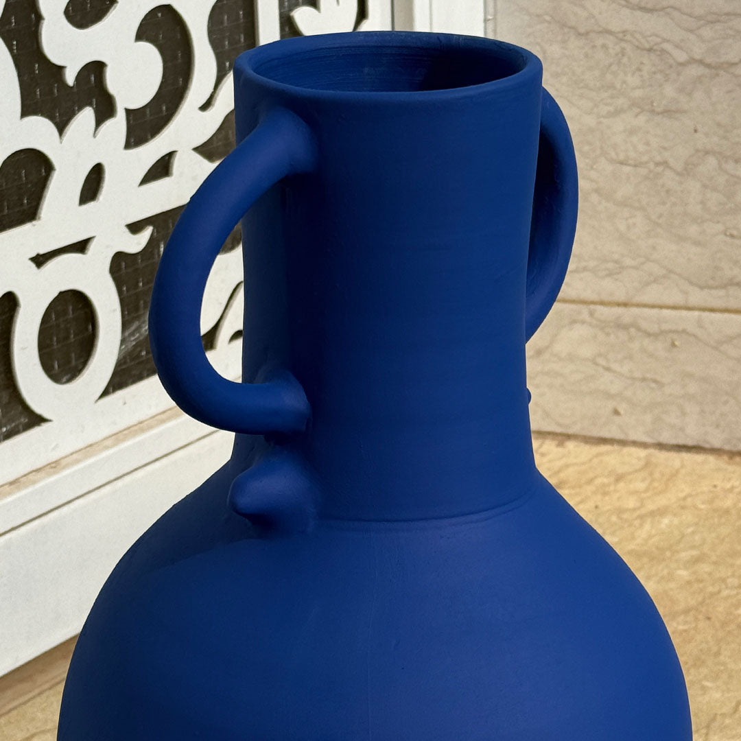 Le Vase Zilil- Bleu mat