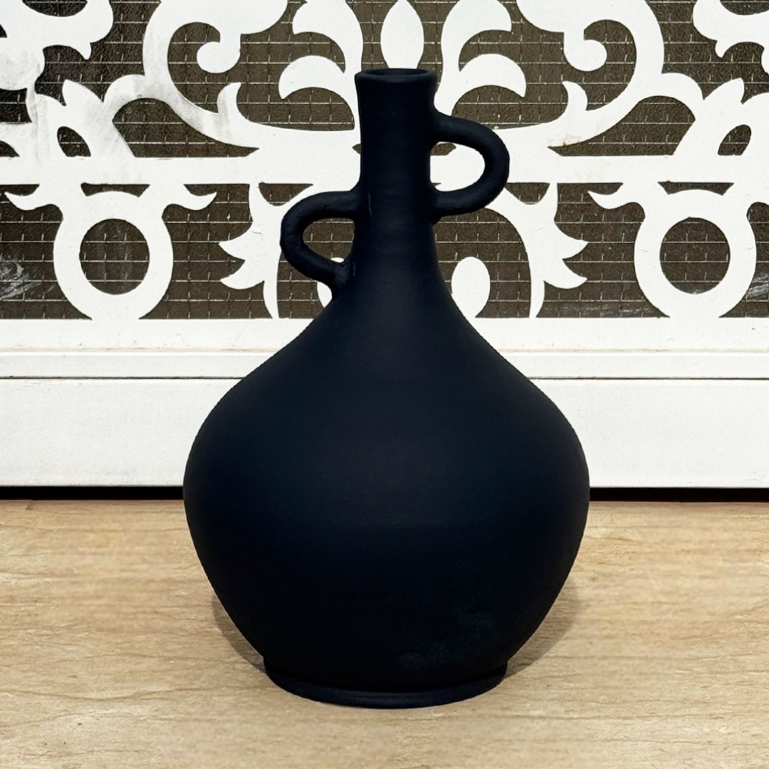 Le Vase Lixus- Noir mat