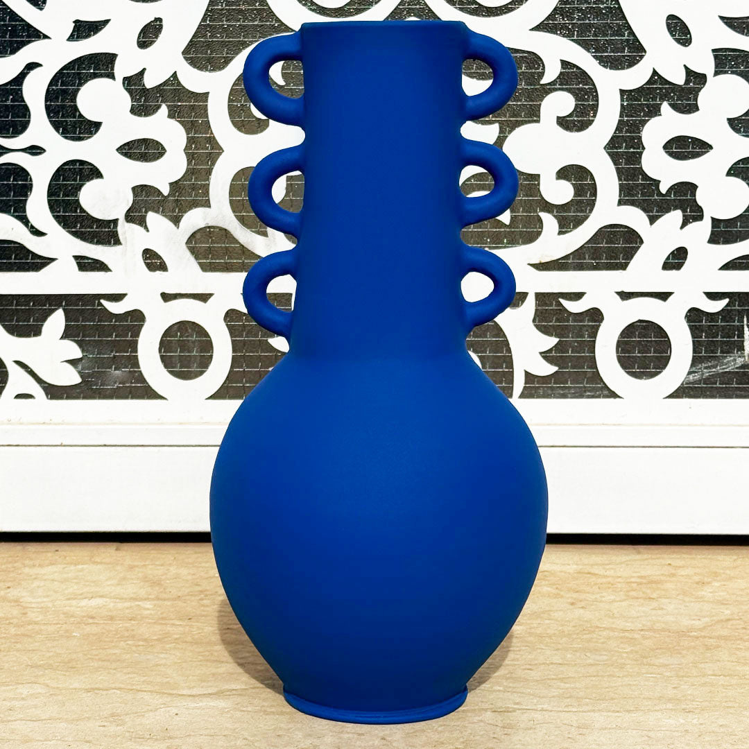 Le Vase Triana - Bleu mat