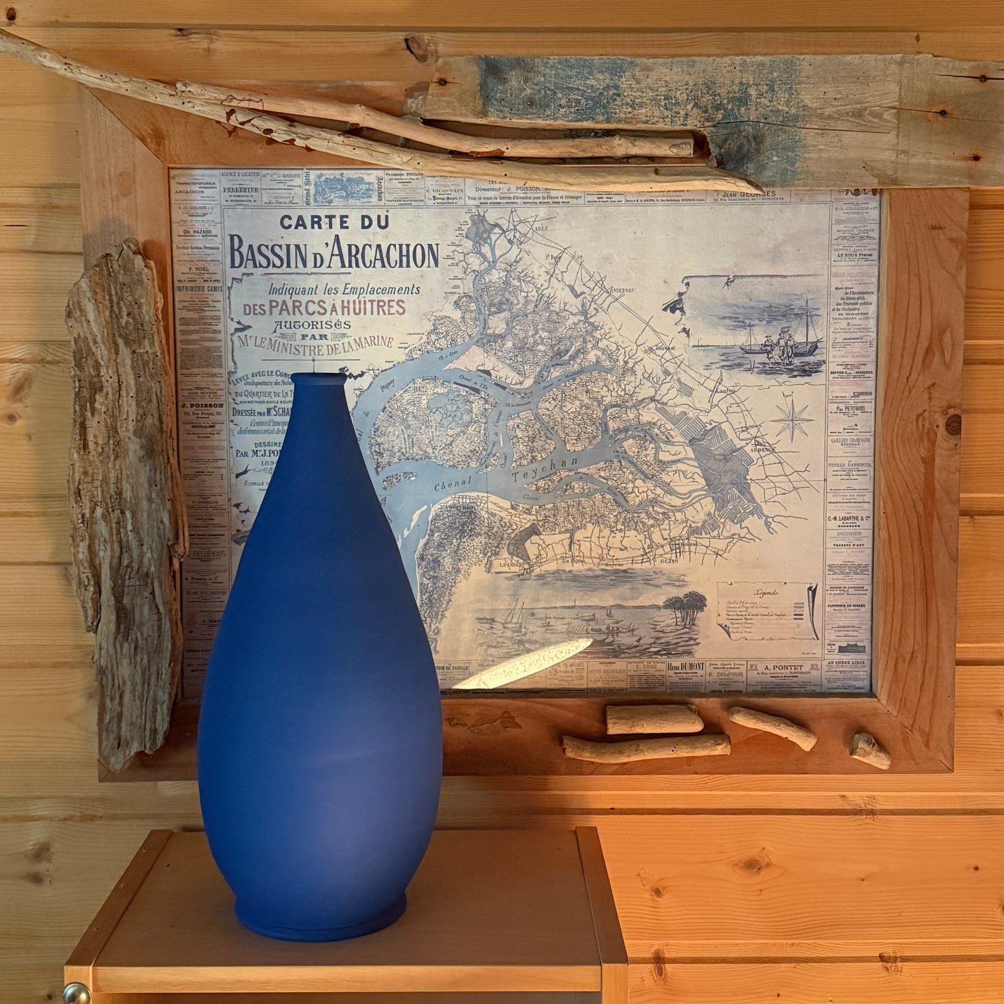 The Tamuda vase - matt blue