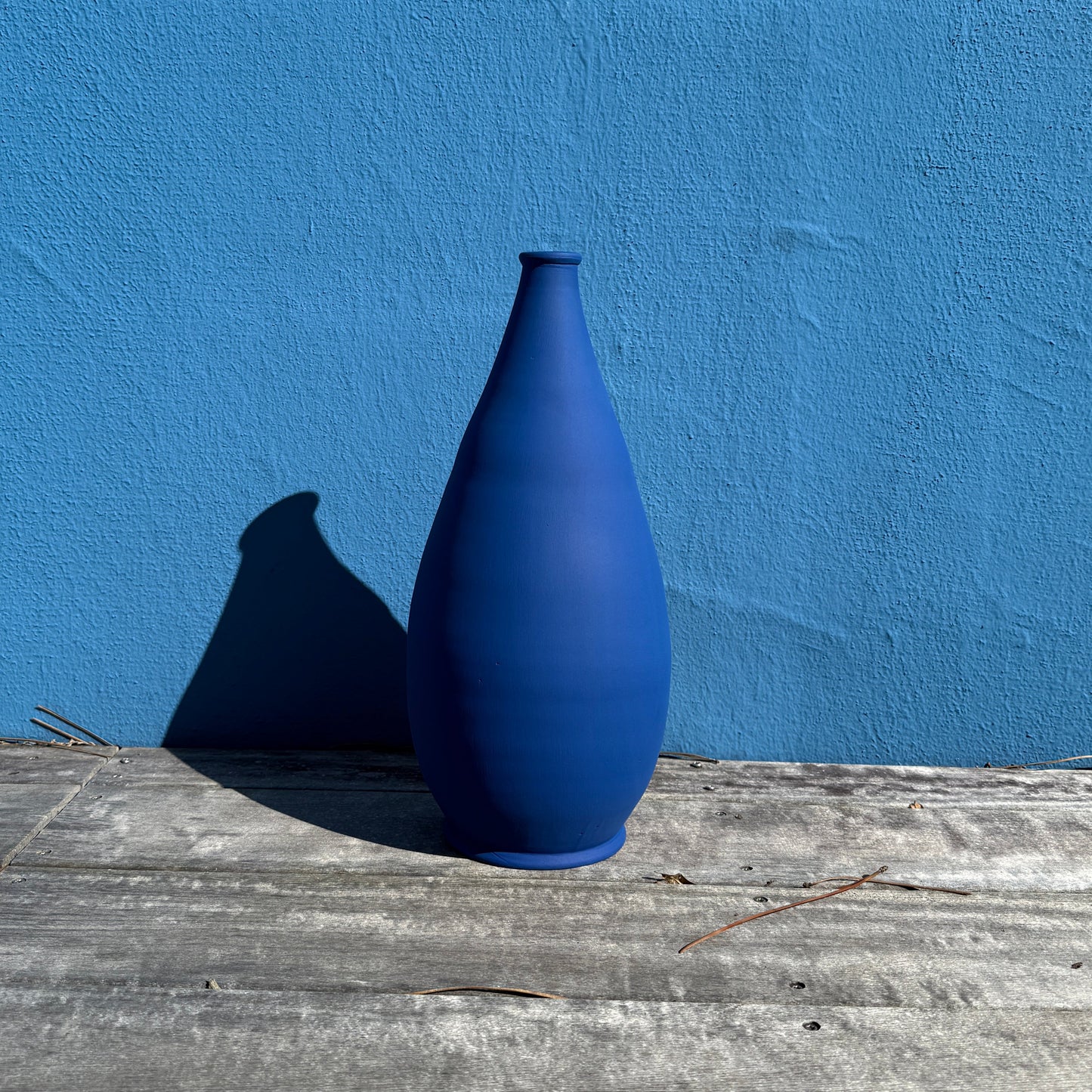 The Tamuda vase - matt blue