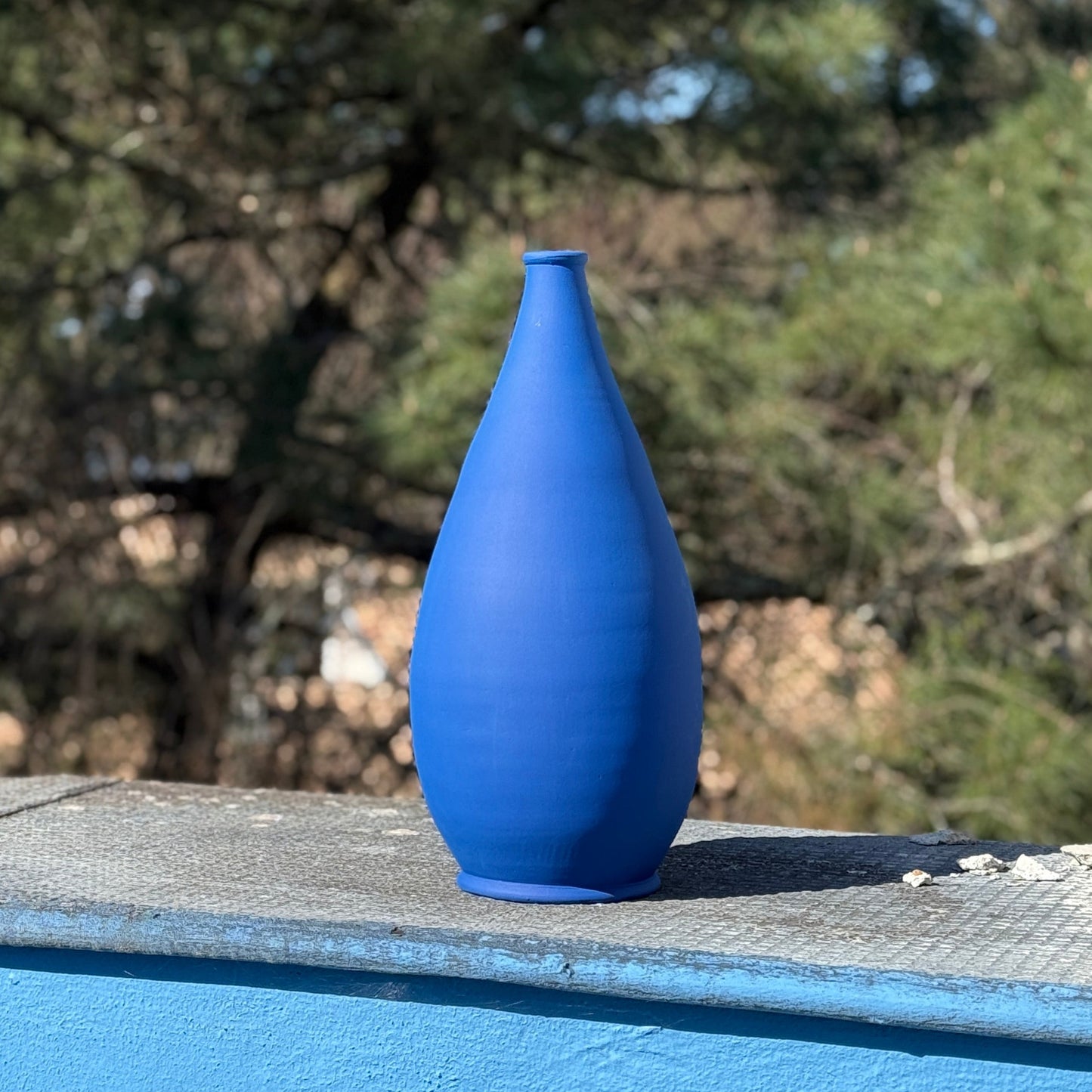 The Tamuda vase - matt blue