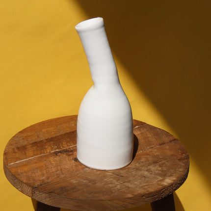 Vase Oblique Blanc