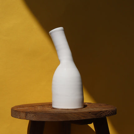 Vase Oblique Blanc