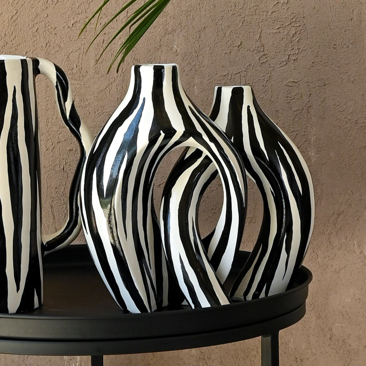 Le Duo de Vases Enlacés Philae - Zèbre