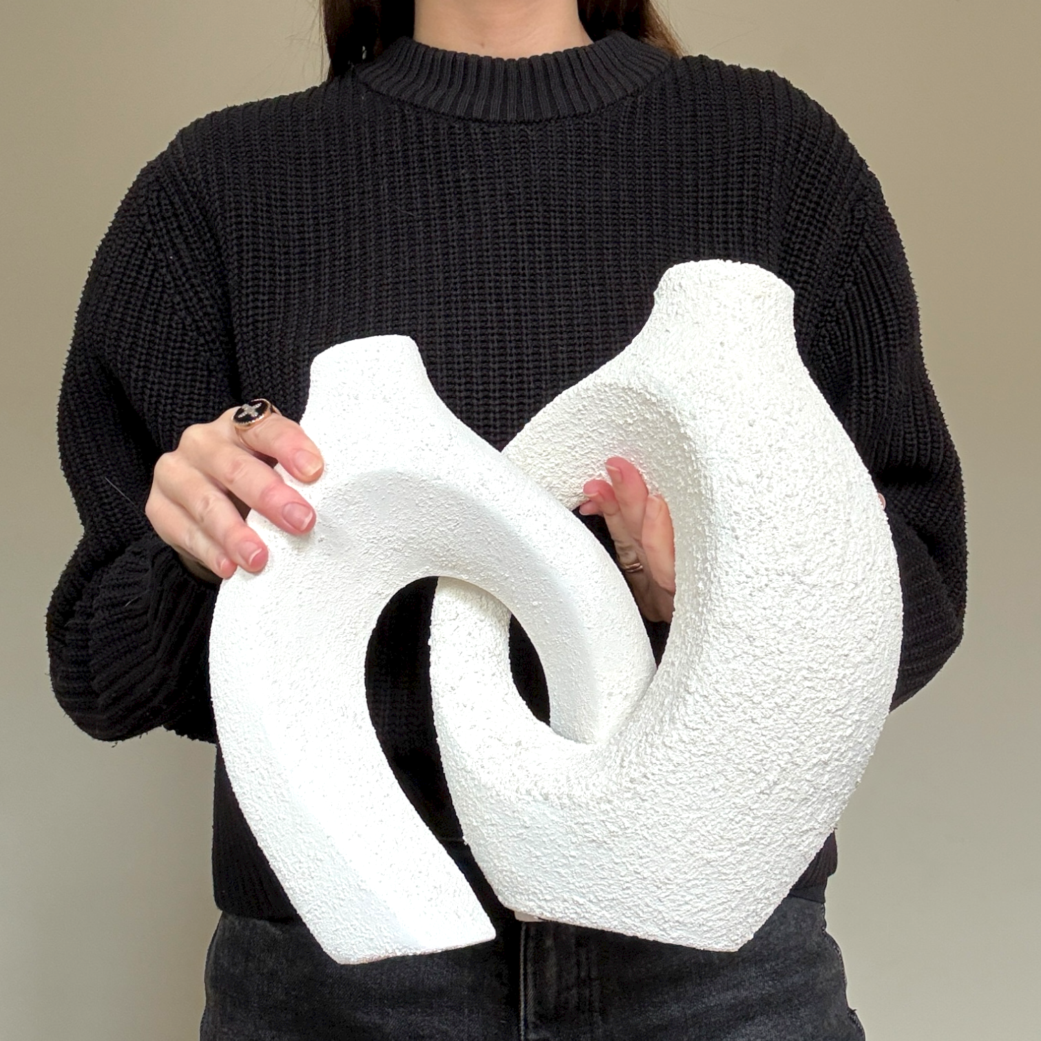 Le Duo de Vases Enlacés Philae - Blanc