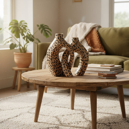 Charger l&#39;image 1 dans la galerie. Duo de Vases Enlacés Philae