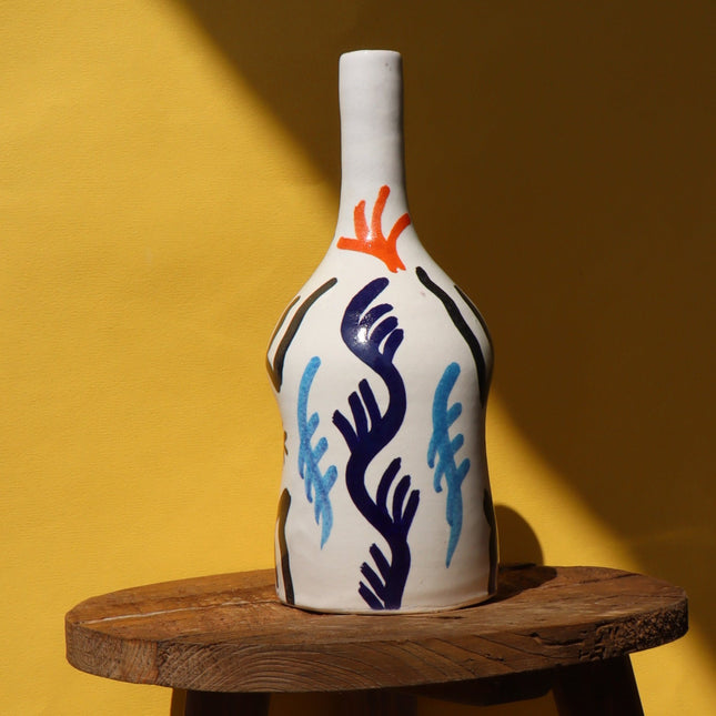 Vase Soliflore Déformé - Symboles Berbères