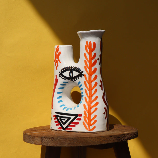 Vase céramique symboles berbères