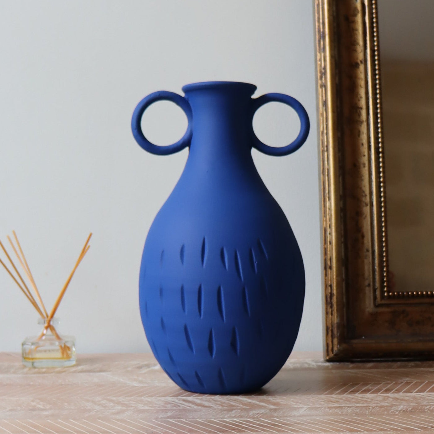 Le Vase Arcila - Bleu mat