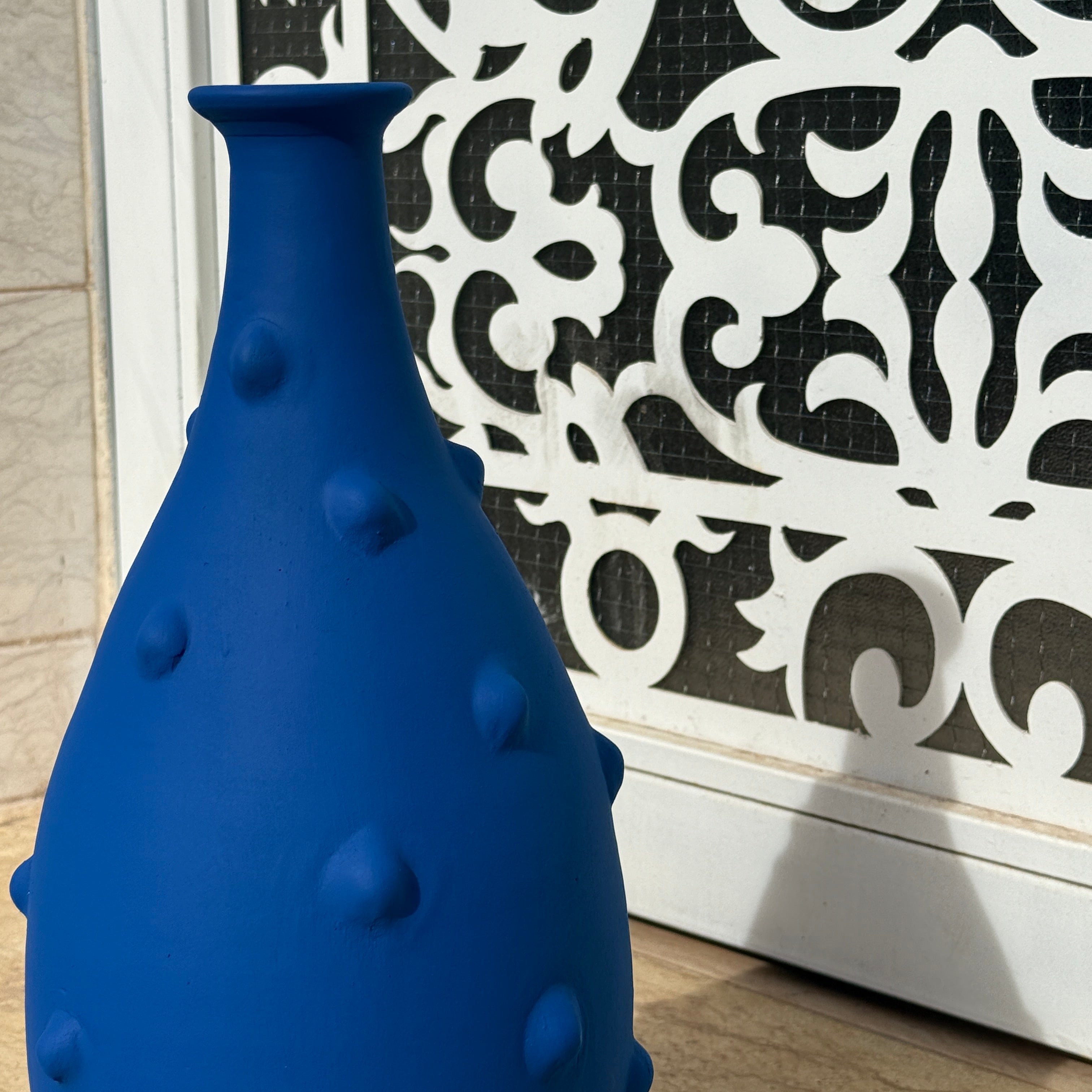 Le Vase Timgad - Bleu mat