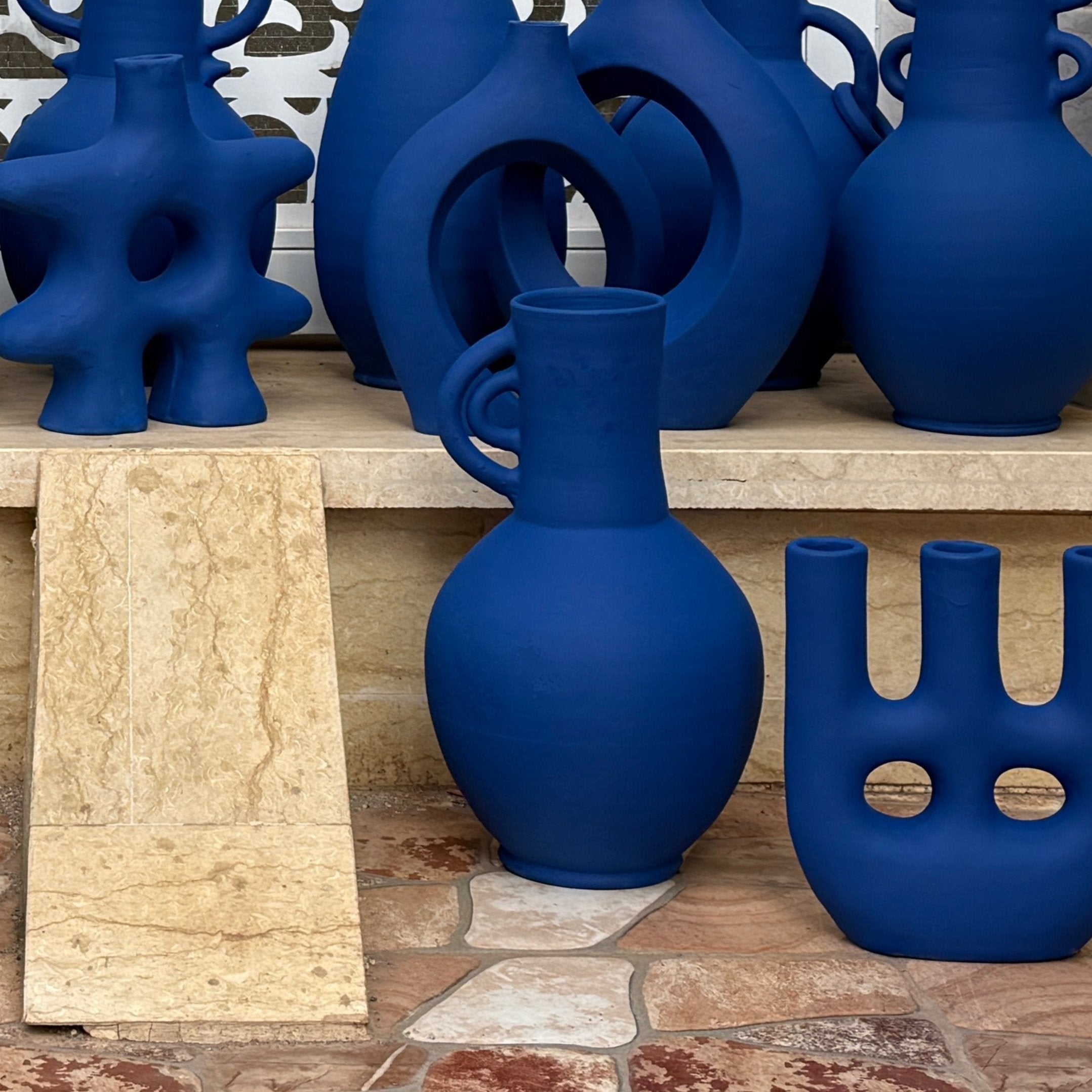 Le Vase Mezzo - Bleu mat