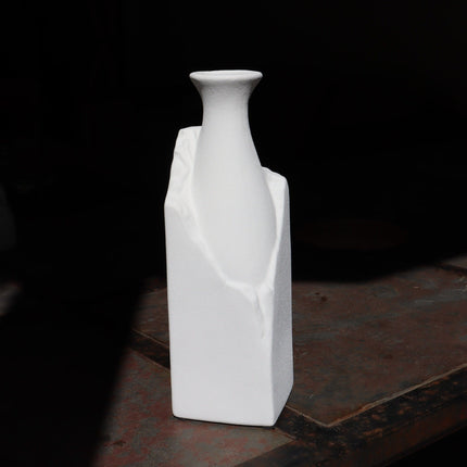 Duo de Vases "Taillés Dans La Pierre" - en Céramique