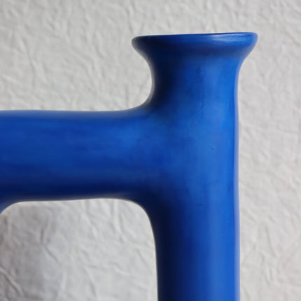 Vase Verseau - Fait main - Bleu Amazigh