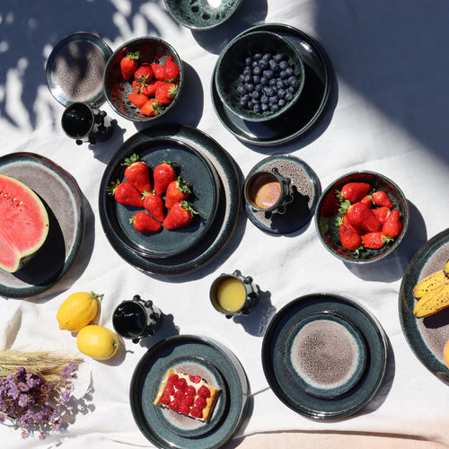 Charger l&#39;image 1 dans la galerie. Set 6 Grandes assiettes plates - Ø27cm