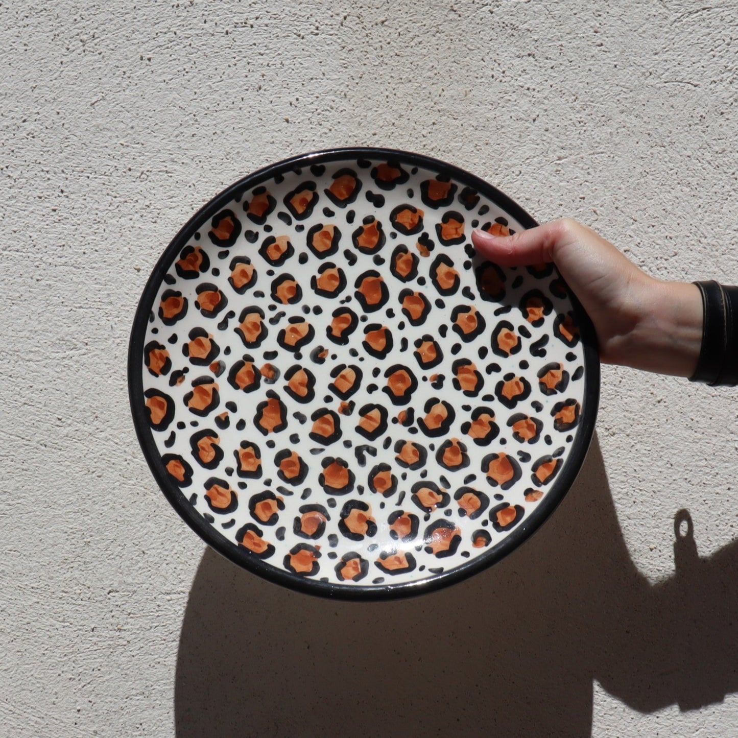 Set Grandes assiettes plates Fiera 25,5 cm (x4pcs) – Motifs léopard