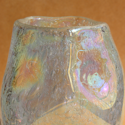 Vase Ciello En Verre Irisé  - H16 X L13cm