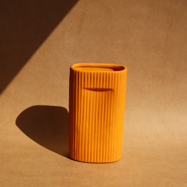 Vase Pana Côtelé - Orange