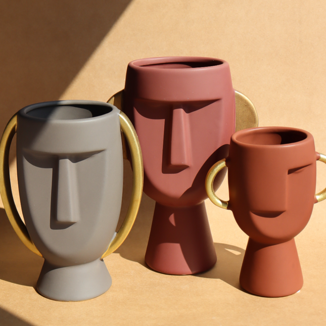 Vase Rings - Céramique Terracotta Petit