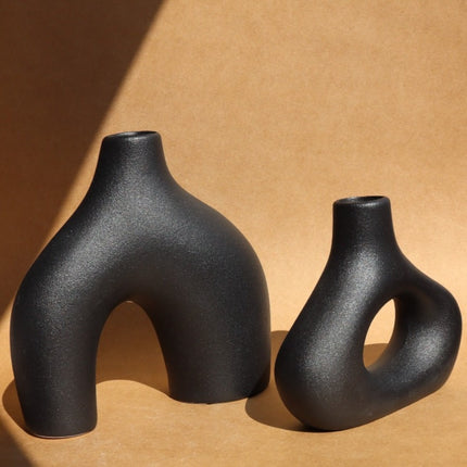 Duo de Vases Hybrides - NOIR