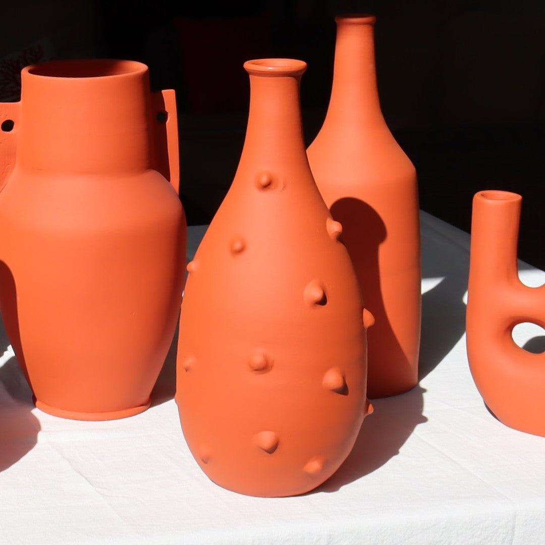 Timgad vase - Mat terrakota