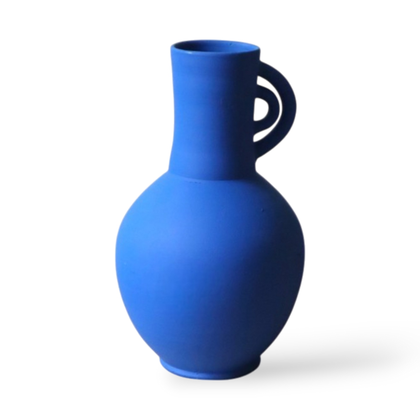 The mezzo vase - matt blue