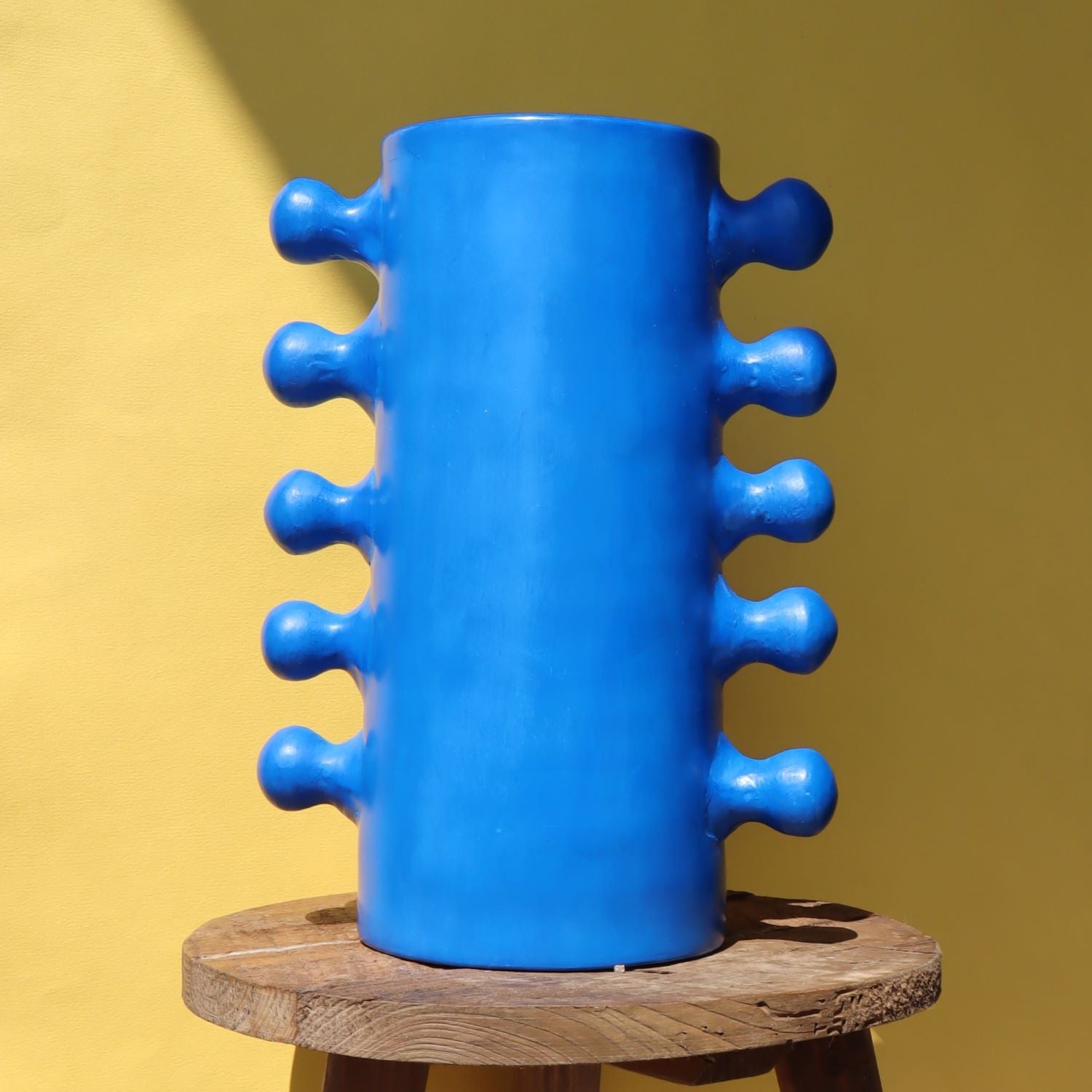 Le Vase Céramique Manico Artisanal - Bleu Amazigh