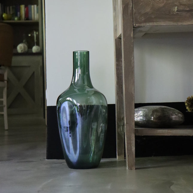 Vase Sopla Irisé & Holographique en Verre Soufflé