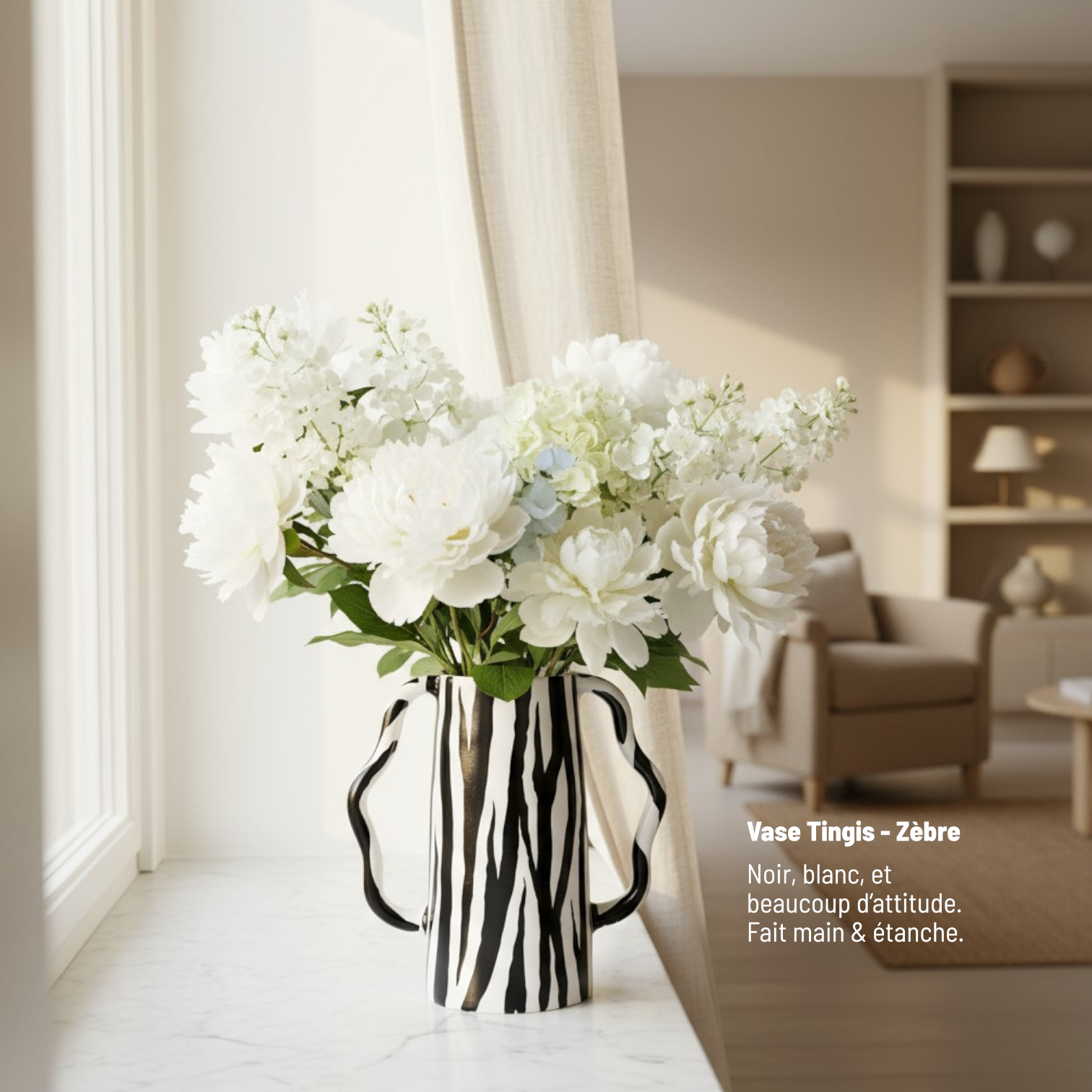 Le Vase Tingis - Zèbre