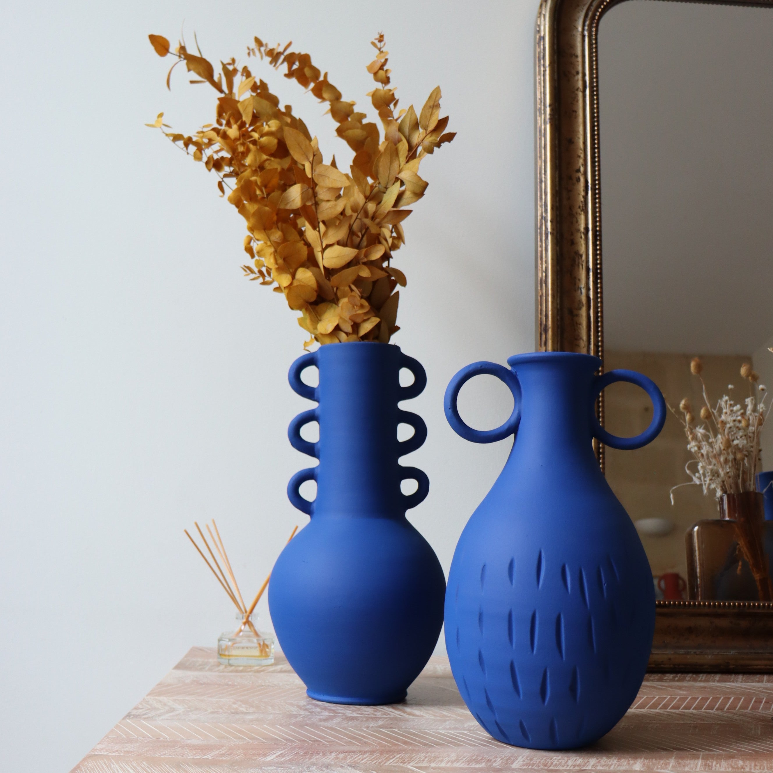 Le Vase Triana - Bleu mat