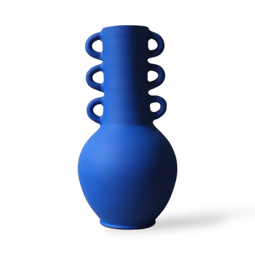 Charger l&#39;image 1 dans la galerie. Le Vase Triana - Bleu mat