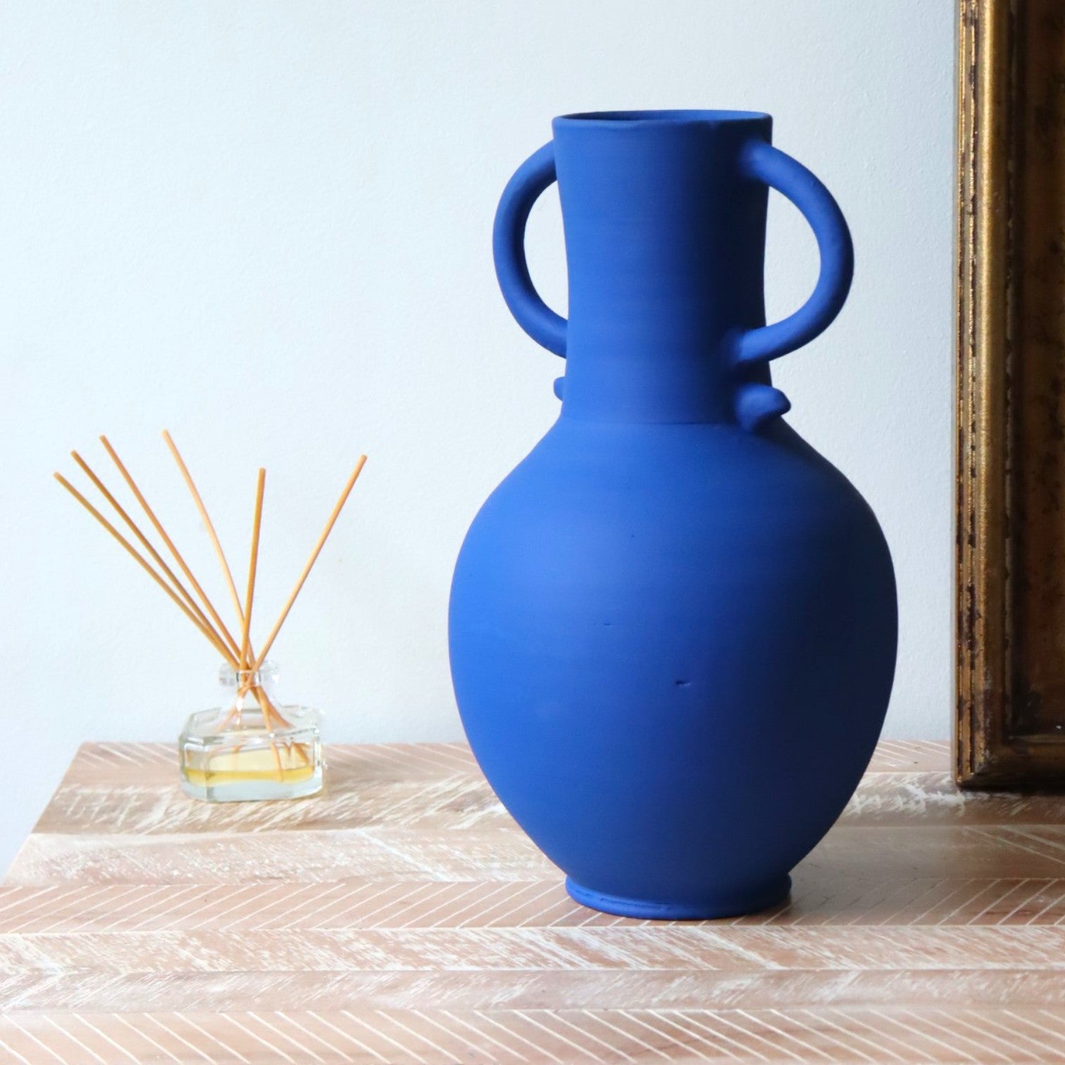 Le Vase Zilil- Bleu mat