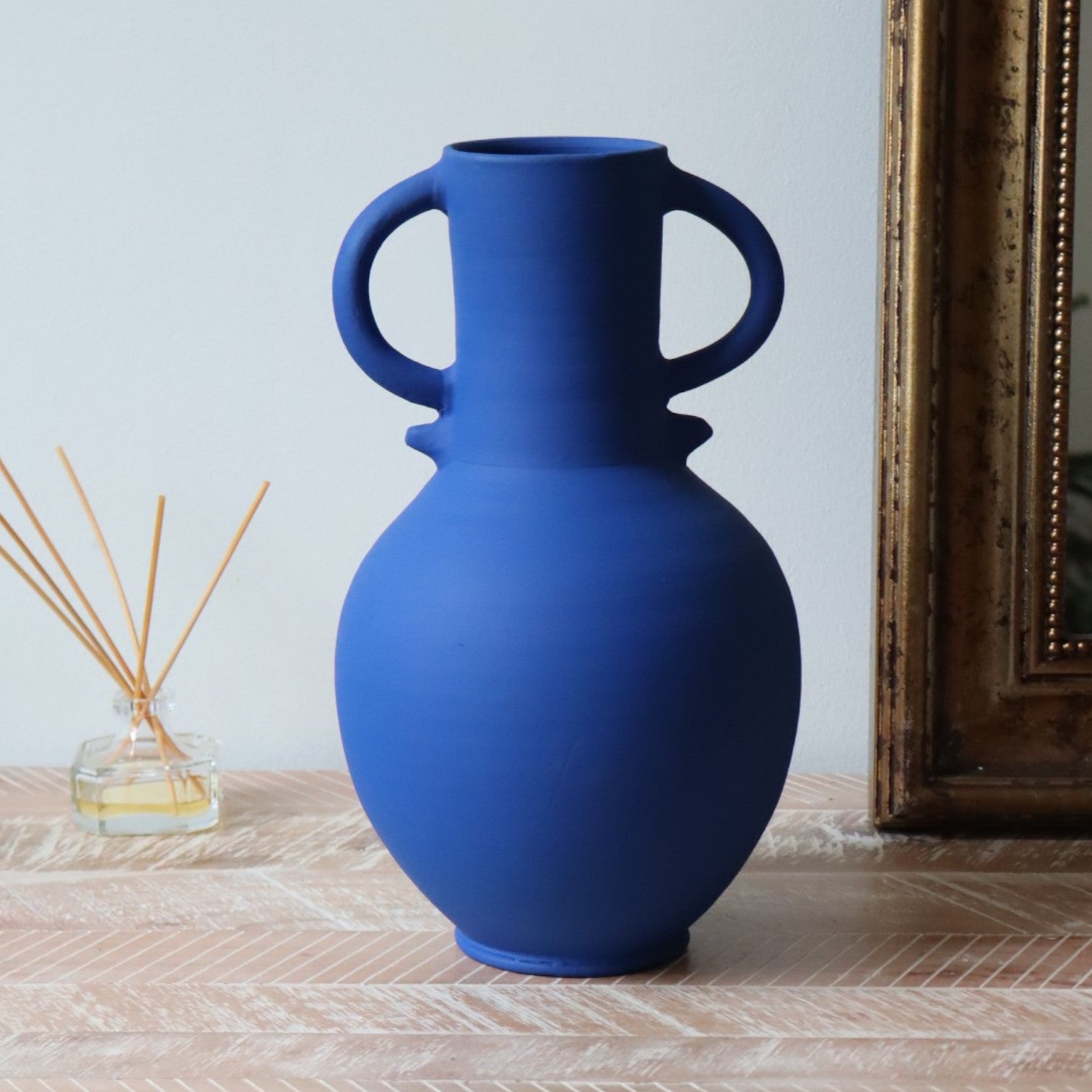 Le Vase Zilil- Bleu mat