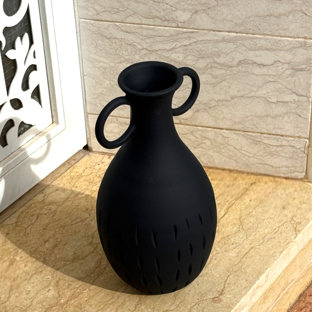 Le Vase Arcila - Noir mat