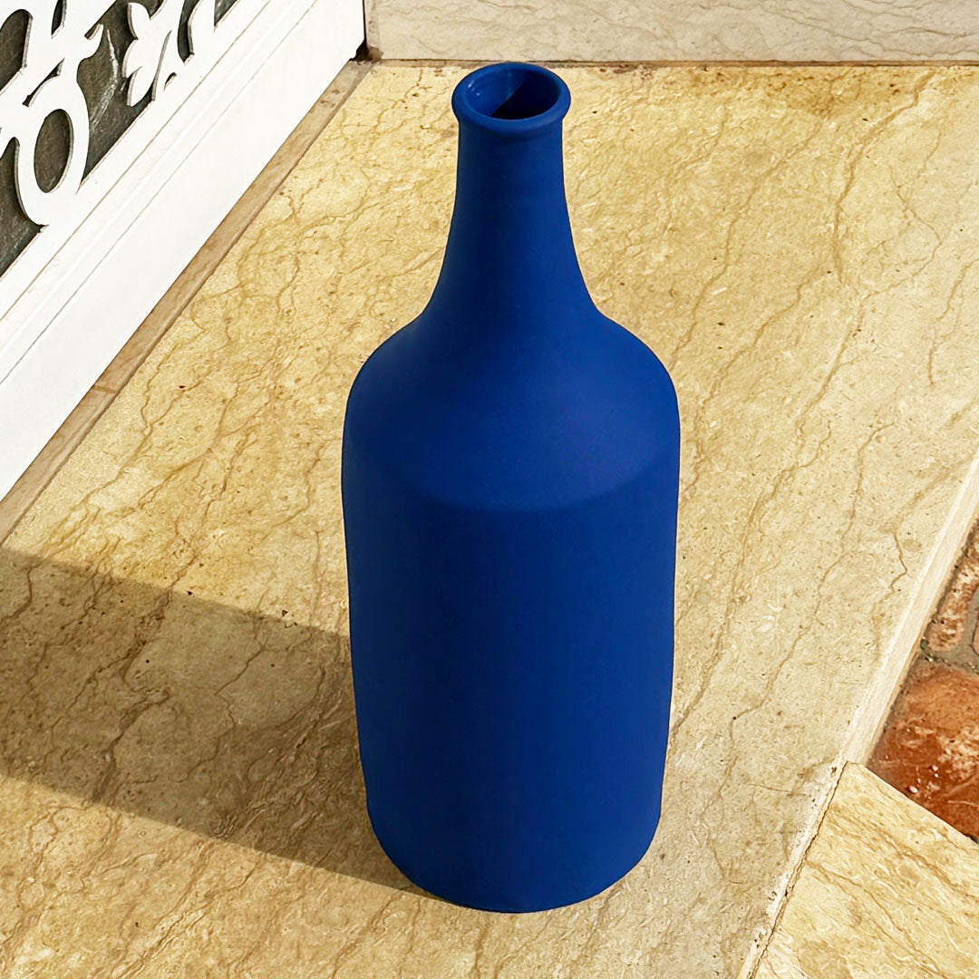 Le Vase Baelo - Bleu mat