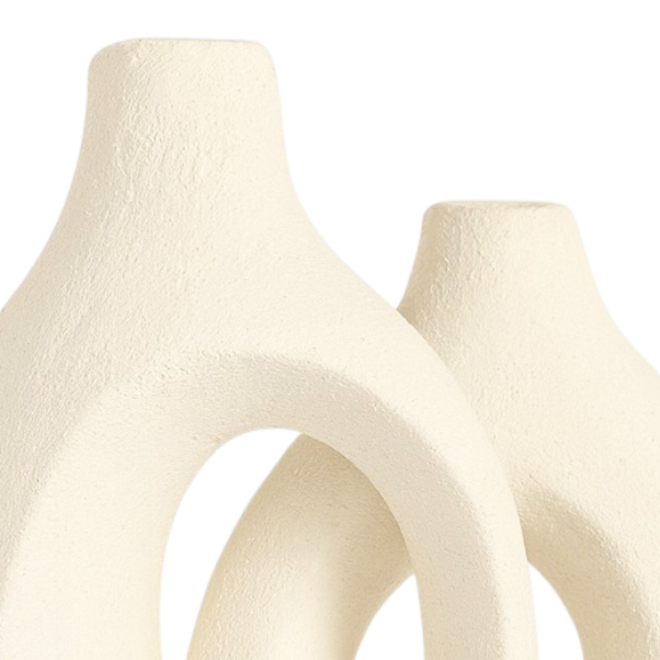 Le Duo de Vases Enlacés Philae - Blanc