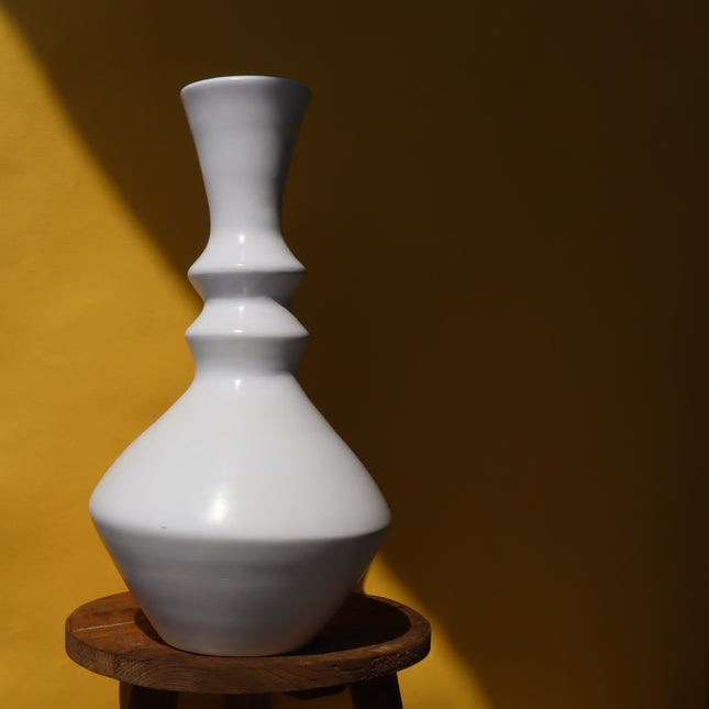 Vase Géométrique Blanc