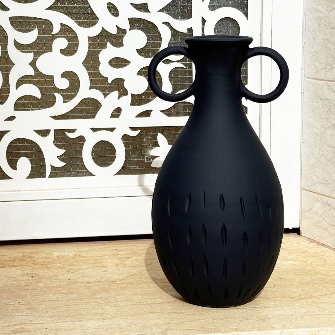 Le Vase Arcila - Noir mat