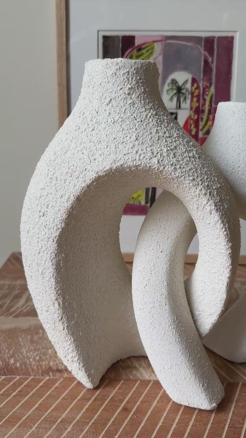 Cargar la imagen 1 en la vista de la galería. Duo de Vases Enlacés Philae